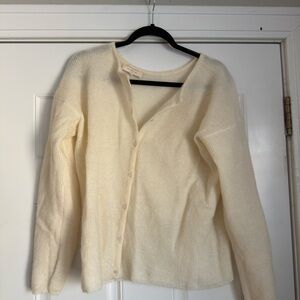 Sezane Gaspard Cream Cardigan